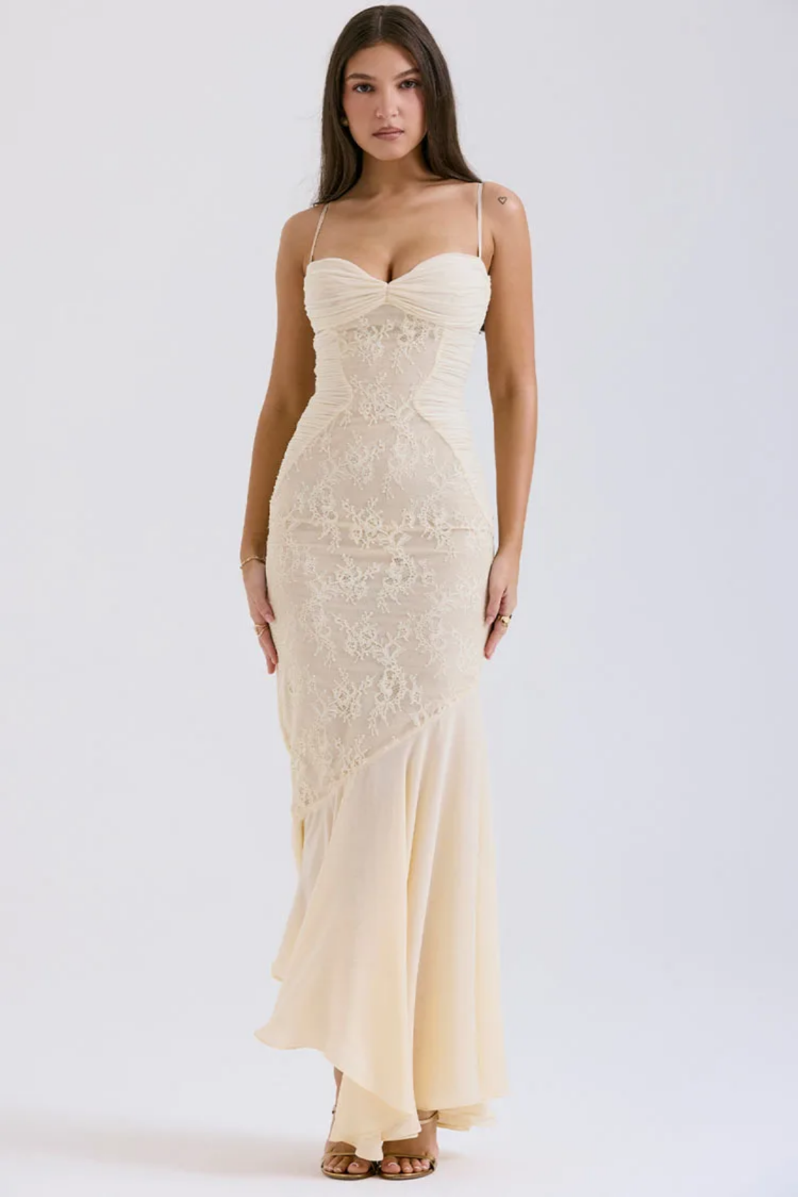 Summer Strapless Sleeveless Off-shoulder Solid Color Dress