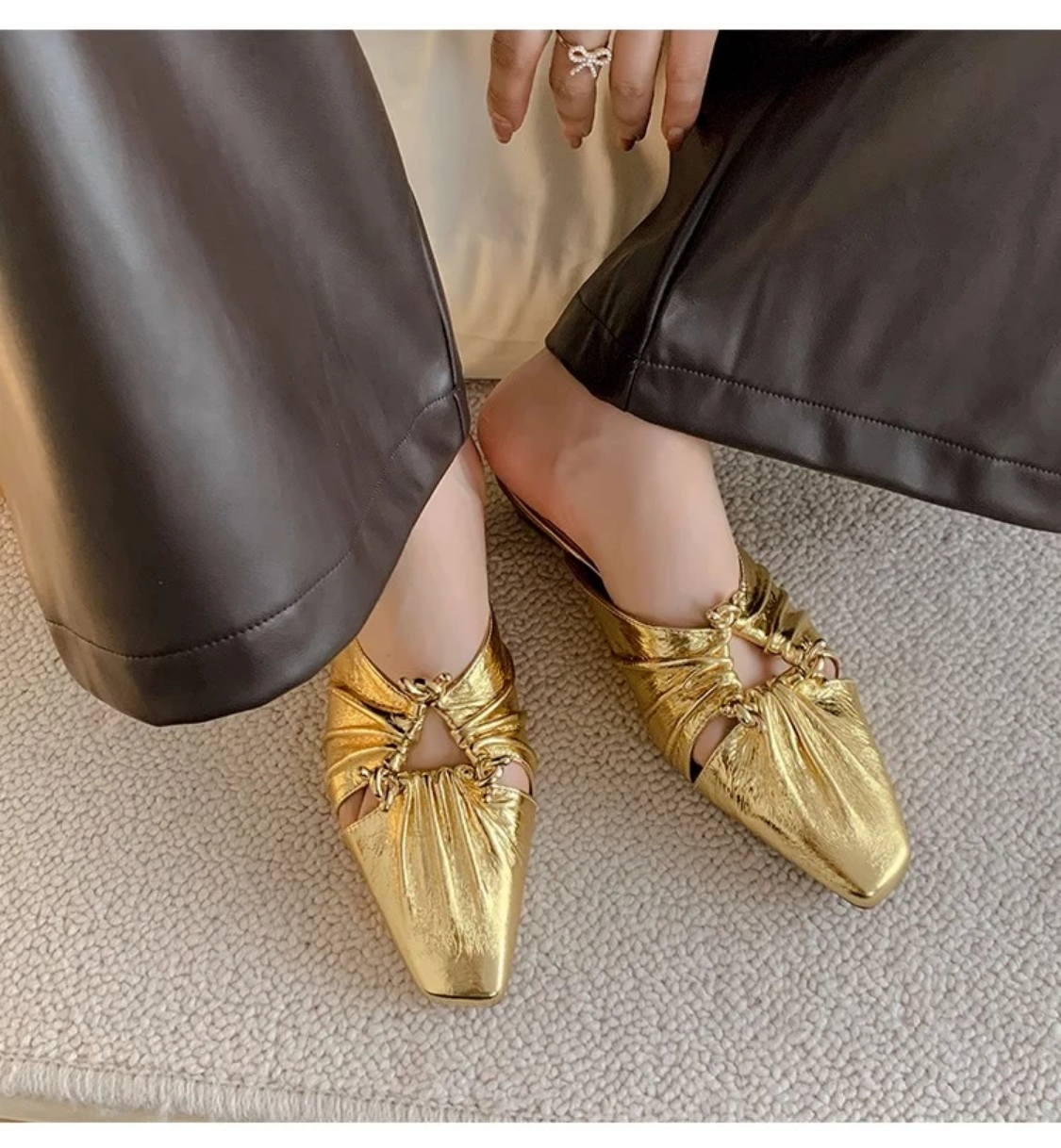 2024 New Hot Sale Summer Fashion Solid Low Heel Pumps