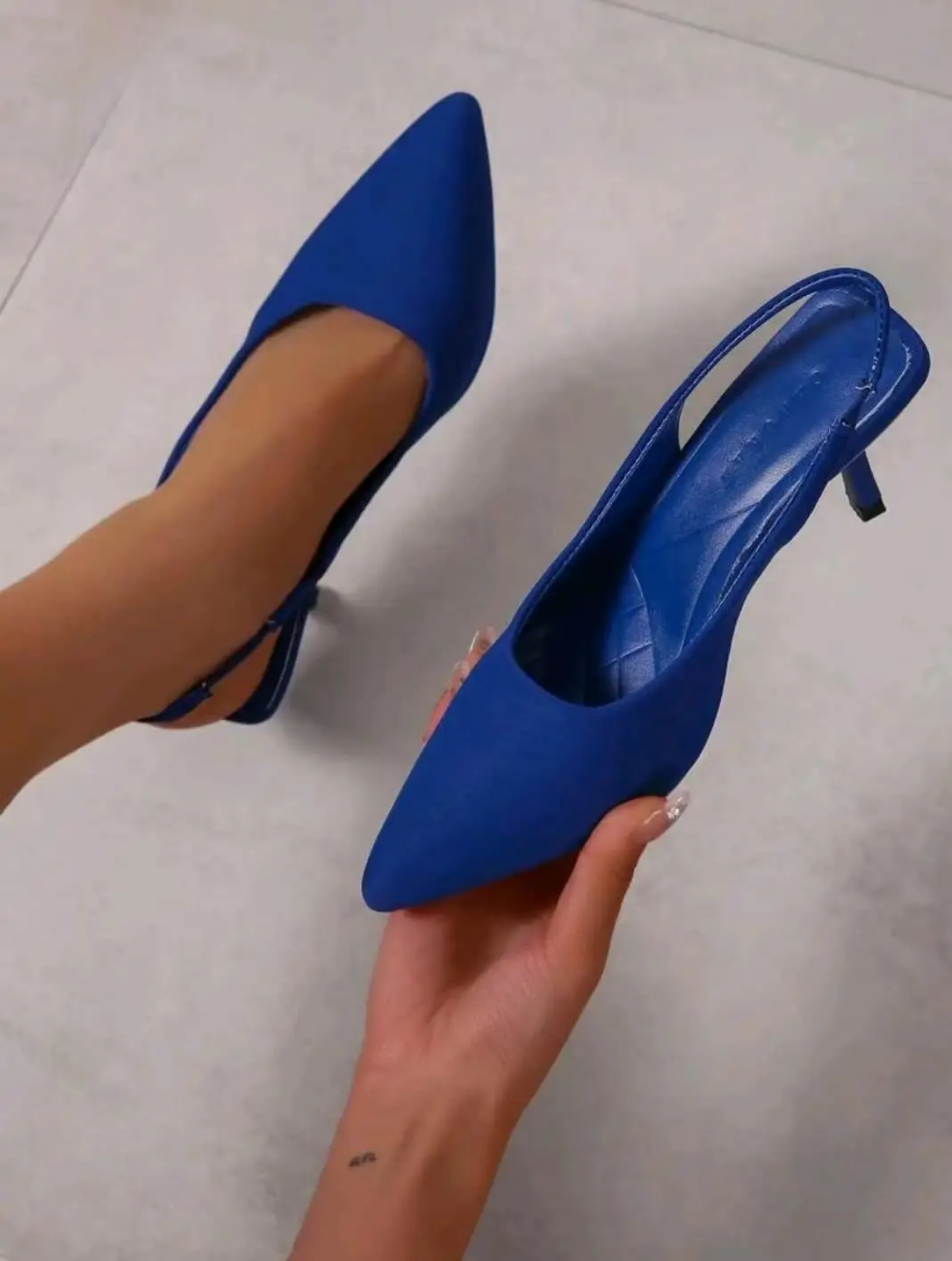 Fashion Elegant Women High Heels Slingback Mules