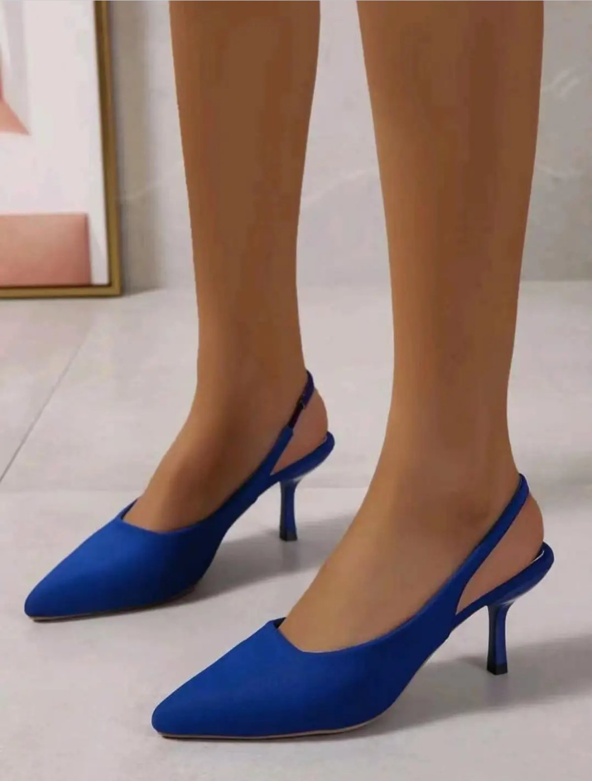 Fashion Elegant Women High Heels Slingback Mules