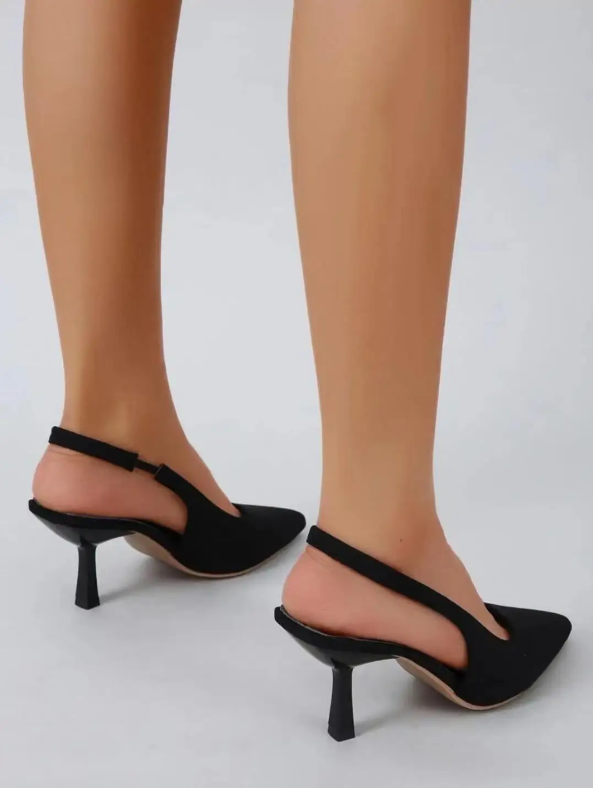 Fashion Elegant Women High Heels Slingback Mules