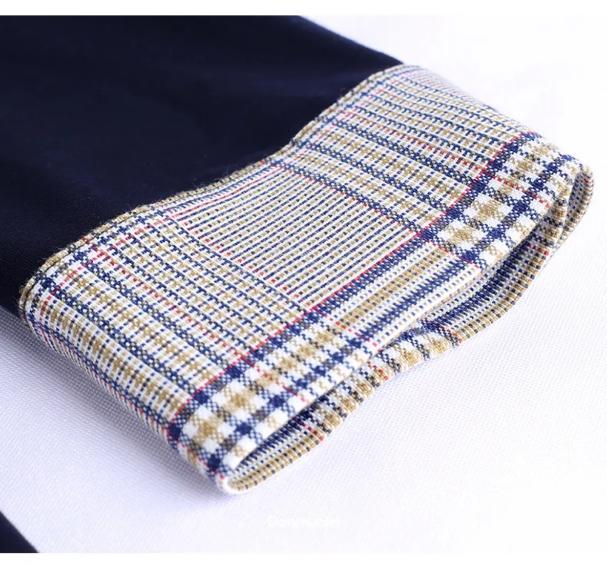 Spring Autumn Vintage Knee Length Cotton A-Line Plaid Dress