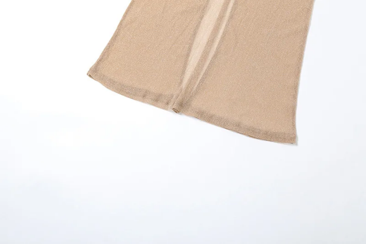Sexy Solid Backless Split Maxi Dress
