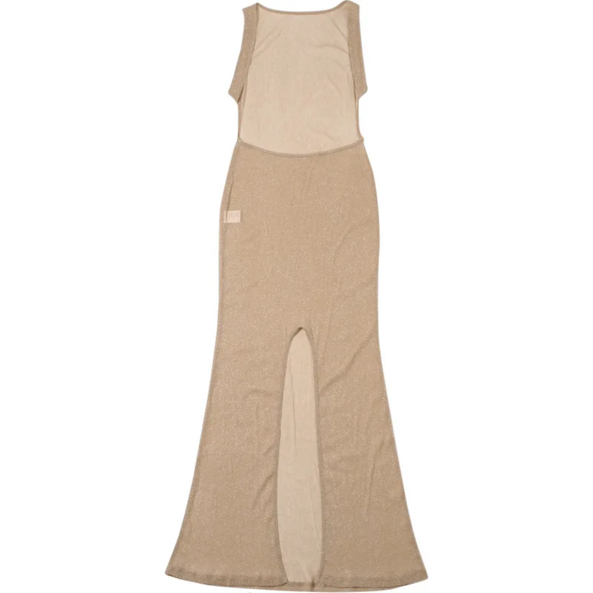 Sexy Solid Backless Split Maxi Dress