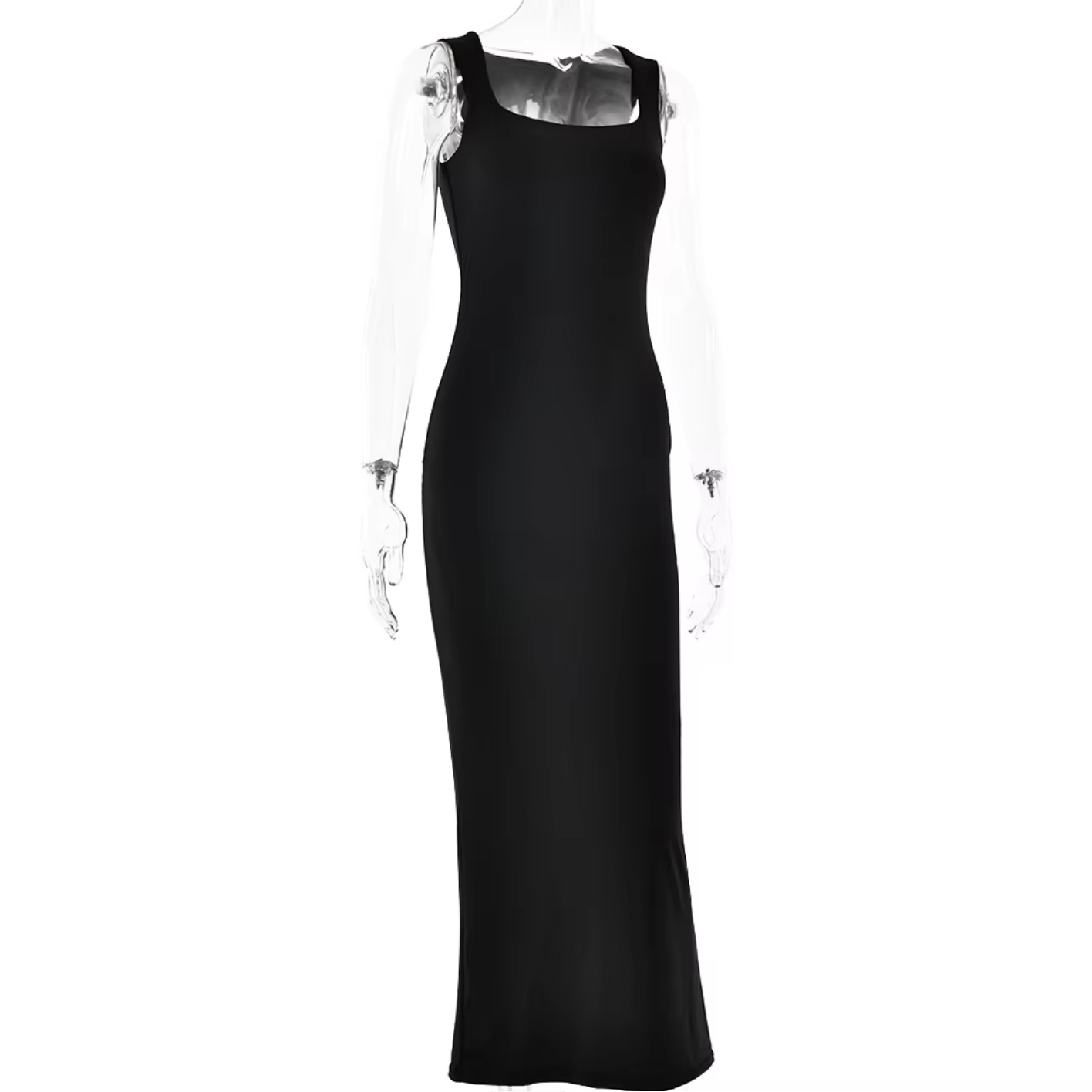 Sexy Sleeveless Square Neck Bodycon Dress