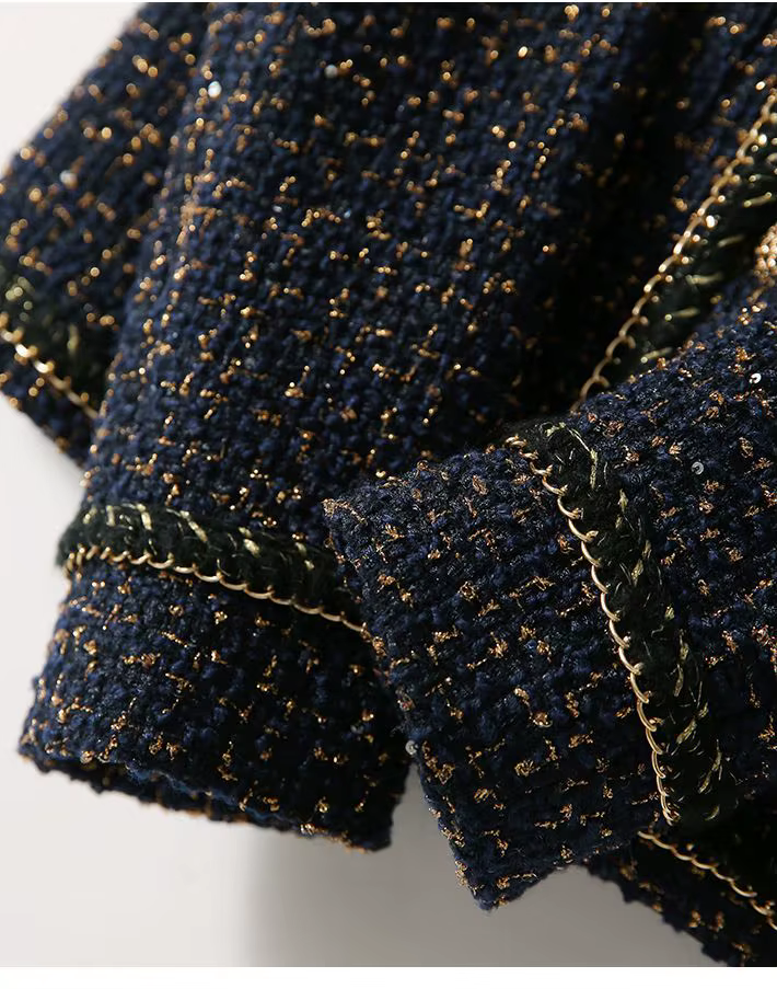 All-Match Tweed Elegant O-Neck Cropped Jacket