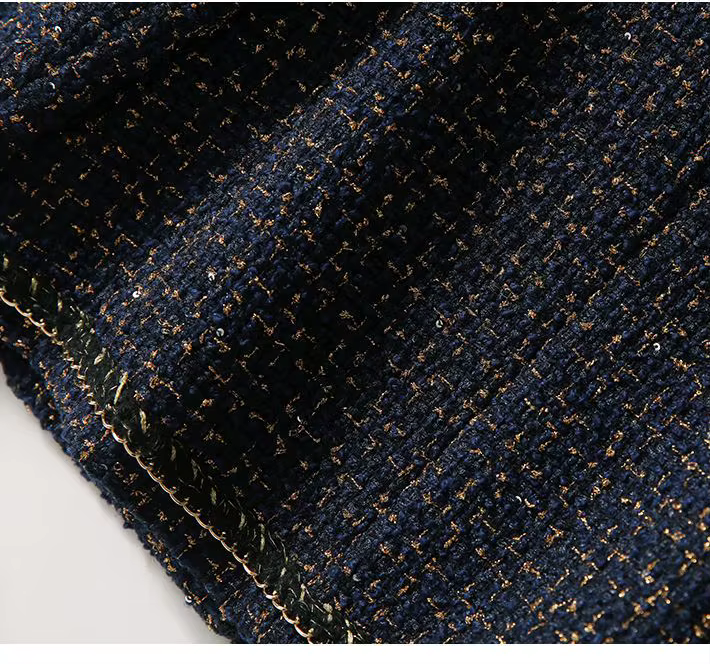 All-Match Tweed Elegant O-Neck Cropped Jacket
