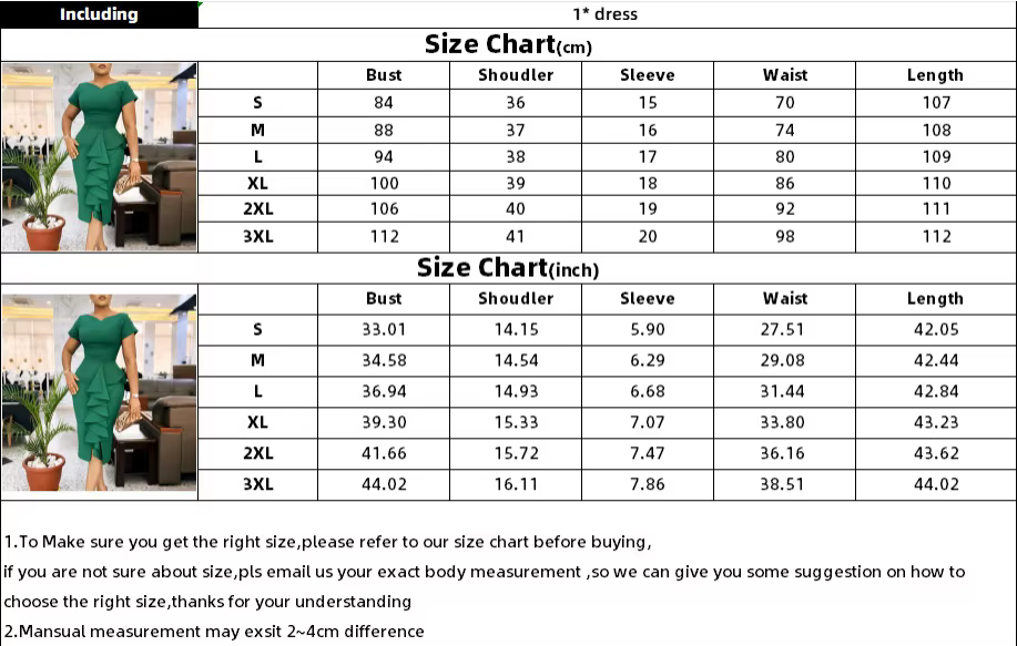 2025 New Fashion Short Sleeve Solid Color Ruffled High-Waisted Dress