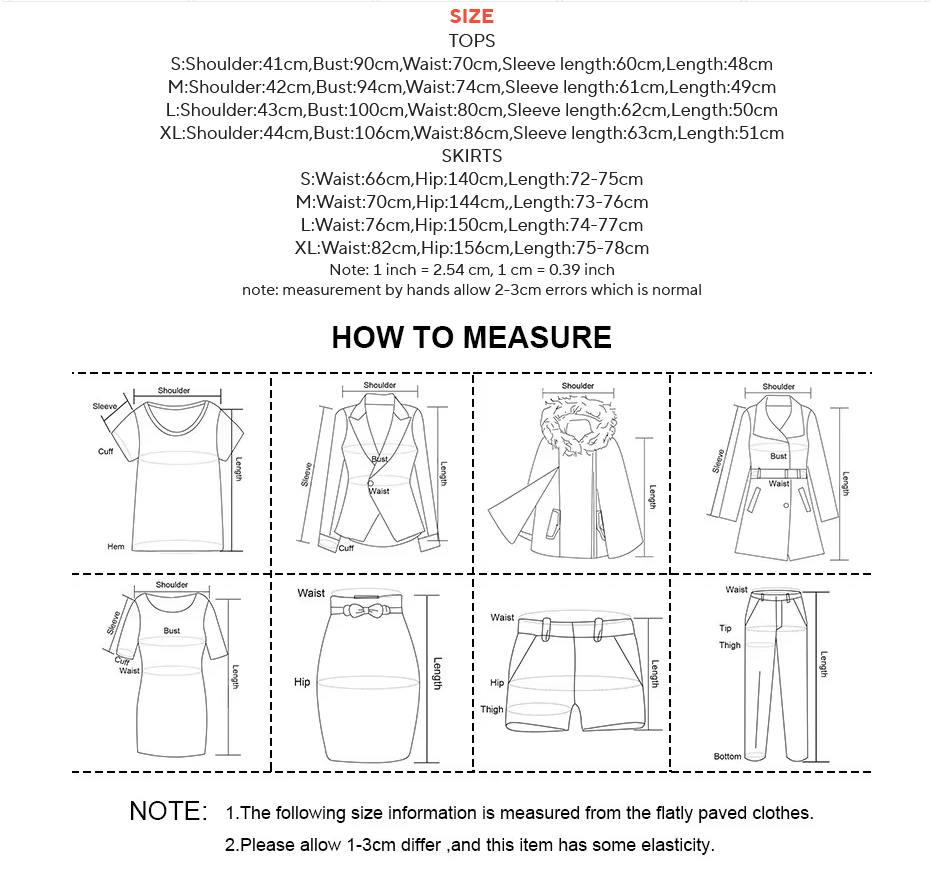 Diagonal Collar Long Sleeve Tunic Top High Waist A Line Skirt Sets