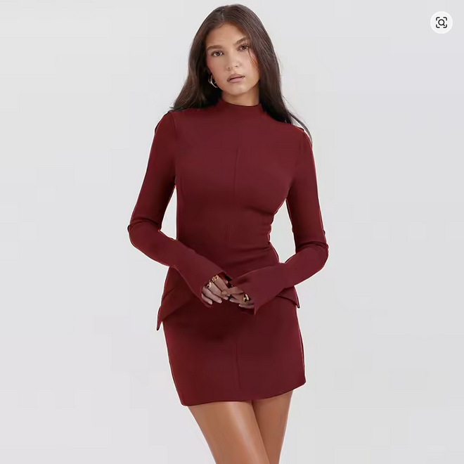 2023 Autumn Sexy Long Sleeve Bodycon Dresses