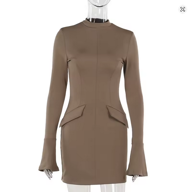 2023 Autumn Sexy Long Sleeve Bodycon Dresses