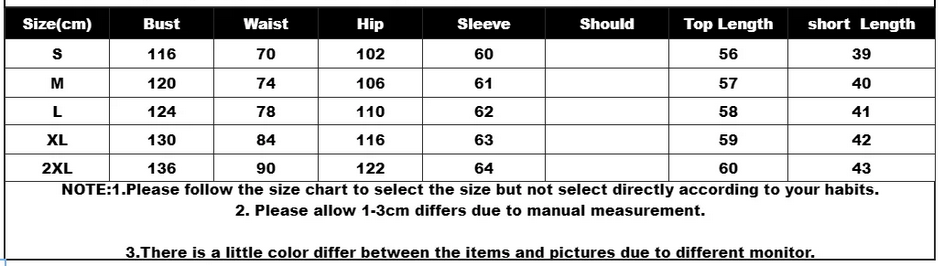 Full Sleeve Turn-down Collar T-shirt and Shorts 2 Piece Sets