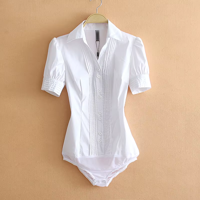 2025 Summer Office Bodysuit Blouse