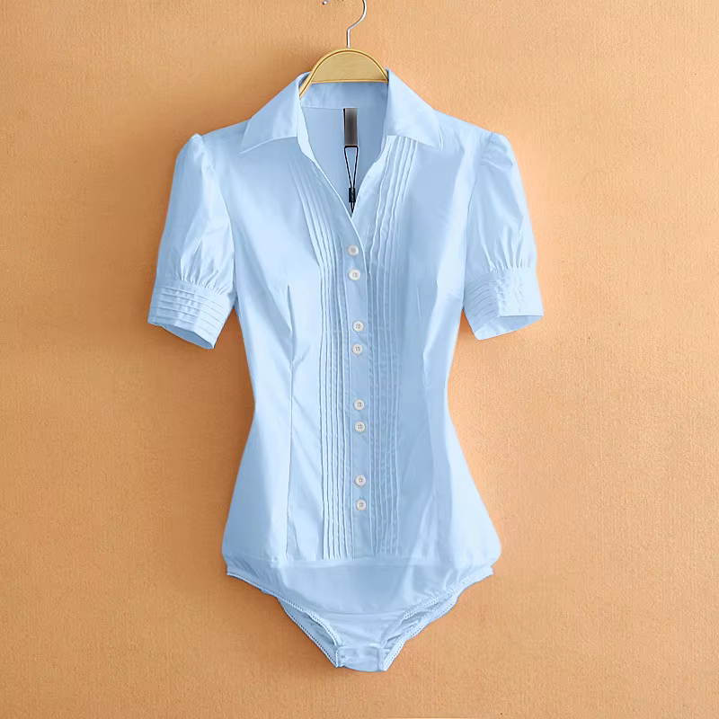 2025 Summer Office Bodysuit Blouse