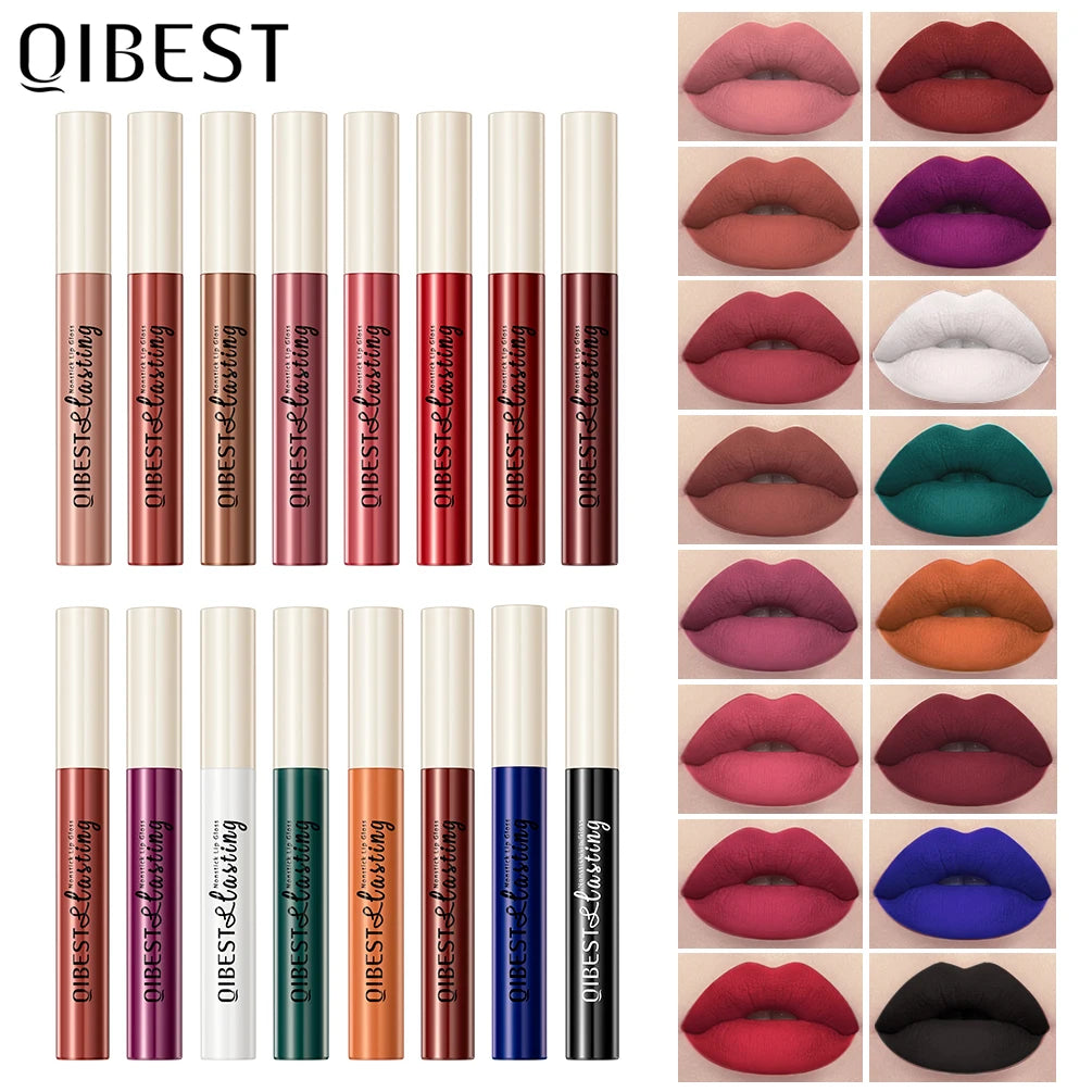 24-Color Matte & Shimmer Liquid Lipstick