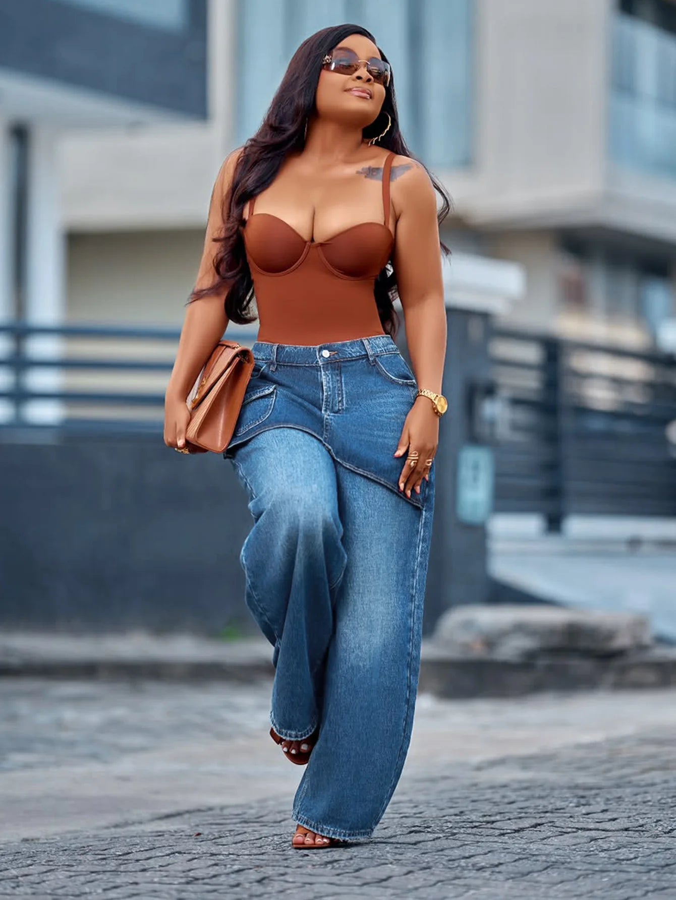 Vintage Wide Leg, High Waist, Slim Fit Straight Trousers for Y2K Streetwear & Elegant Work Looks