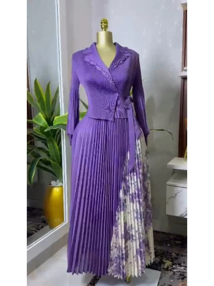 Spring New Pleated A-line Dress