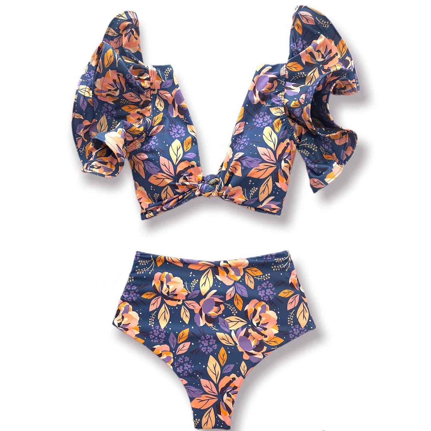 New Sexy High Waist Ruffle Bikini Sets