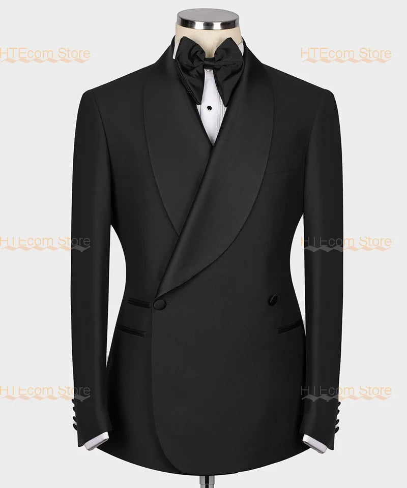 Business High-end Suits 2 Piece British Style Coat+Pants Customized