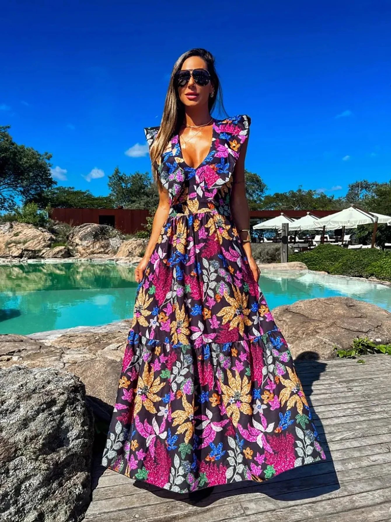 Women Cover-ups Summer Beach Wear  Dresses