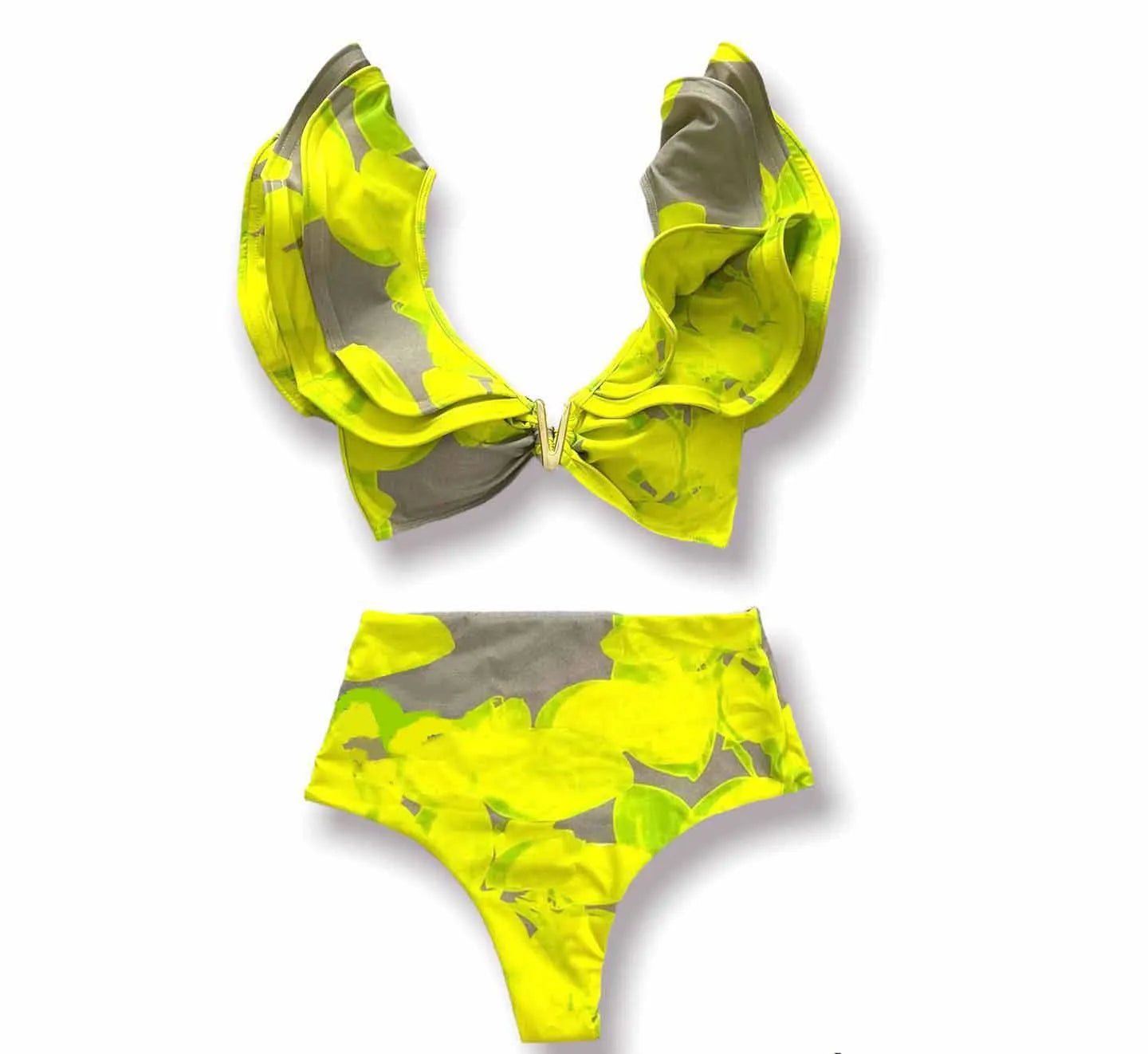 New Sexy High Waist Ruffle Bikini Sets