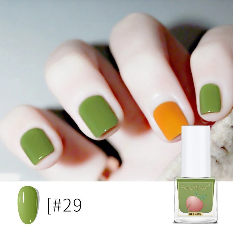 Water-Based Peel-Off Shiny Top Coat – No UV Lamp, Long-Lasting, Gentle Natural Nail Care