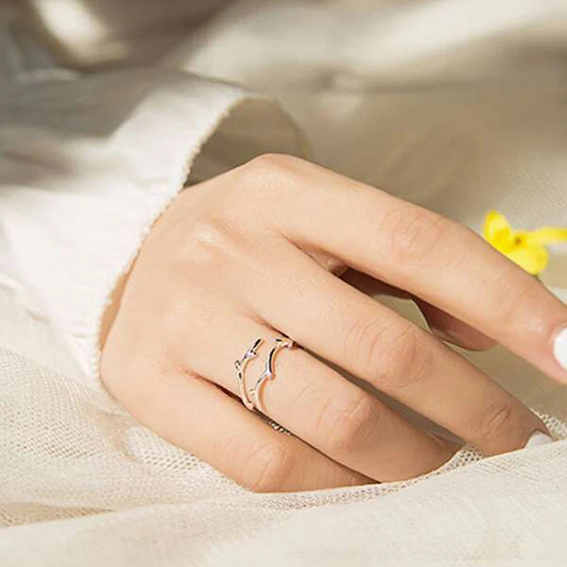 Fancy Leaf Olive Design Finger Ring