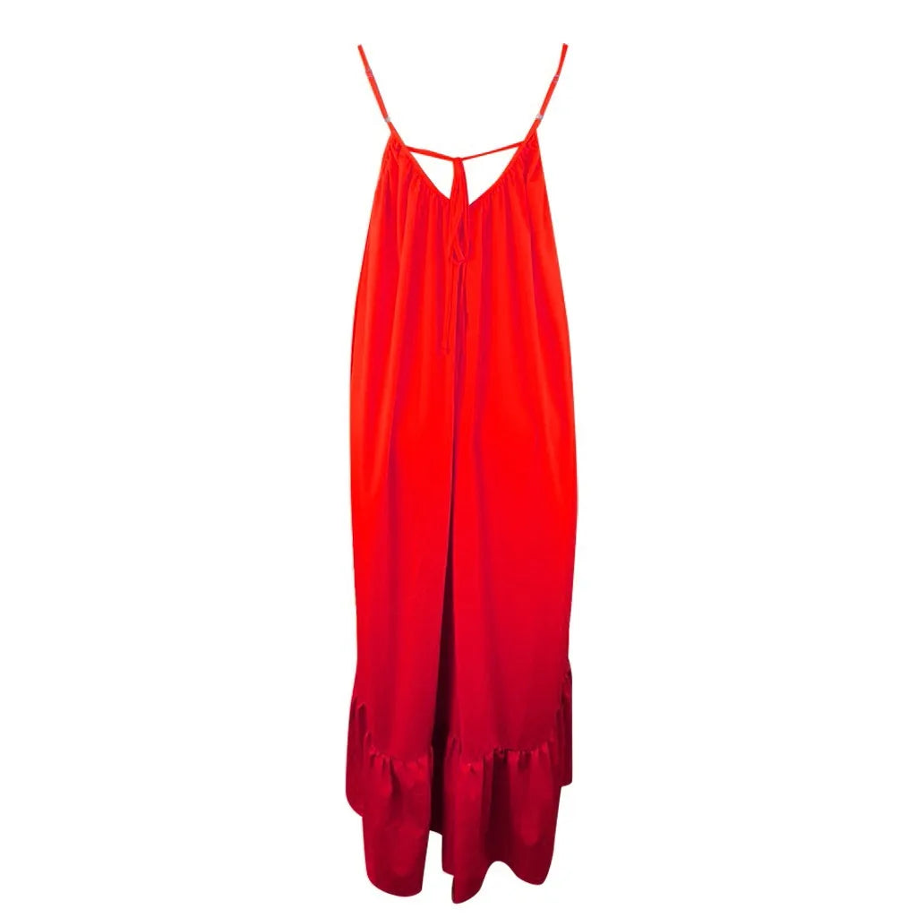 Spring Swing Maxi Dress with Pockets