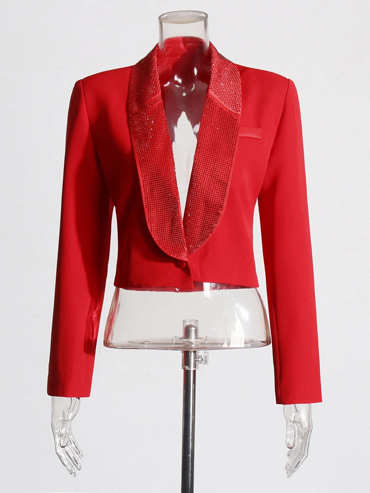 Lapel Long Sleeve Hollow Out Top High Waist Wide Leg Pant Casual Sets