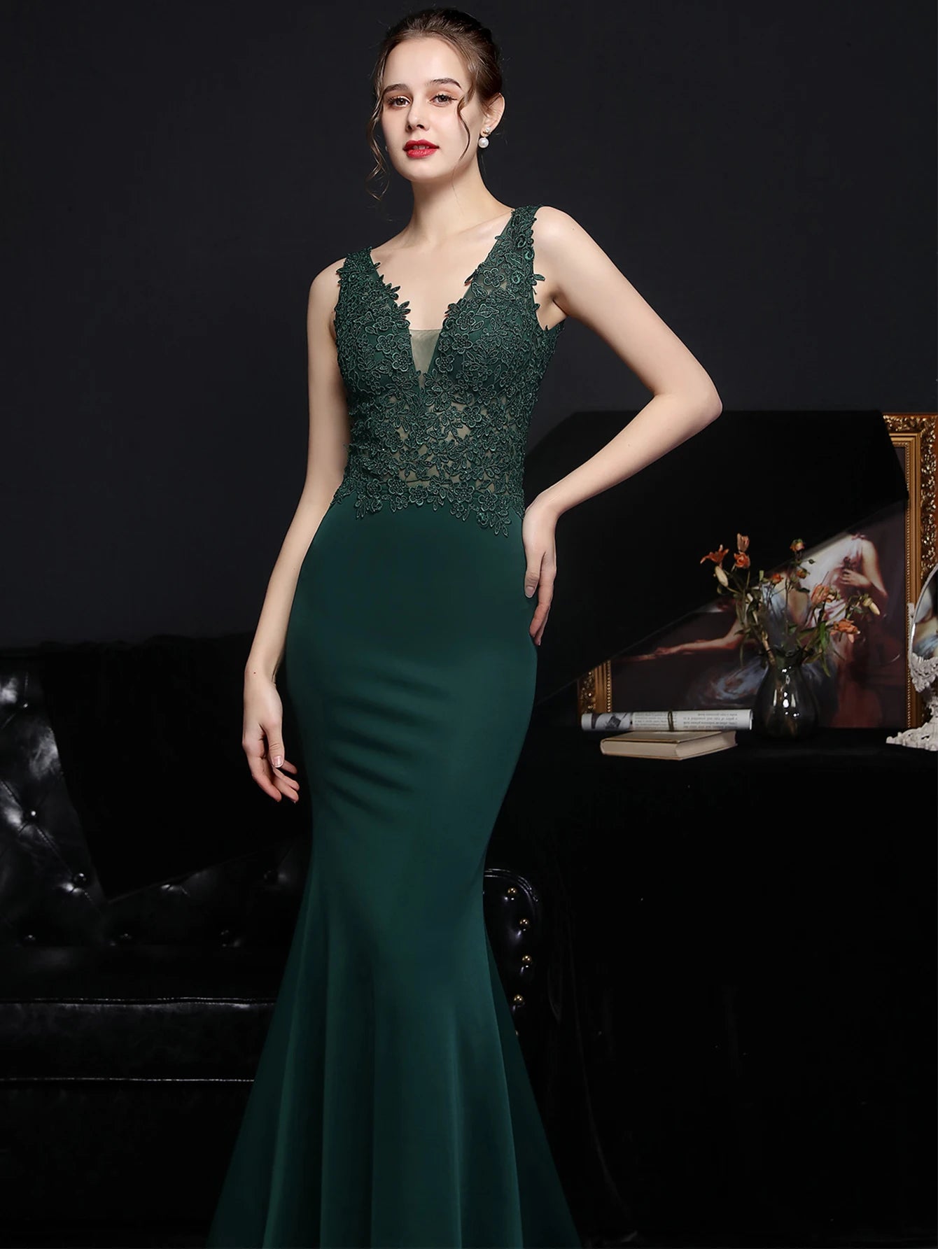 Sexy Elegant Luxury Evening 2026 Rhinestone Prom Party Dresses