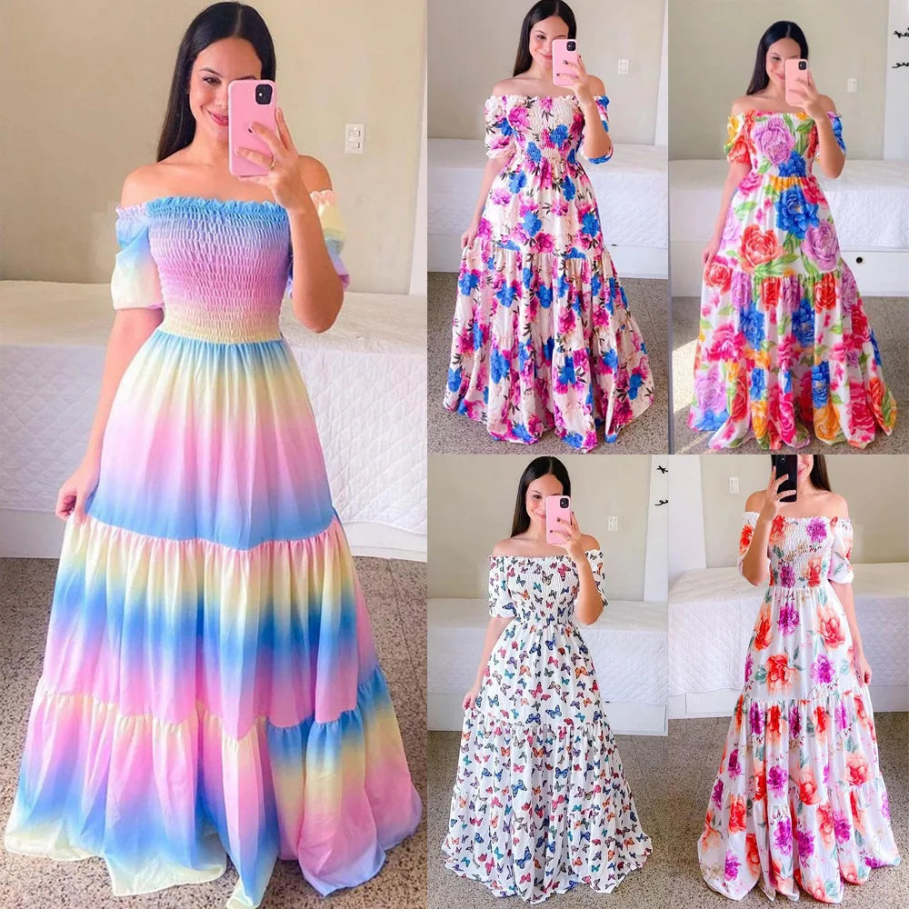 Boho Floral Summer Dress