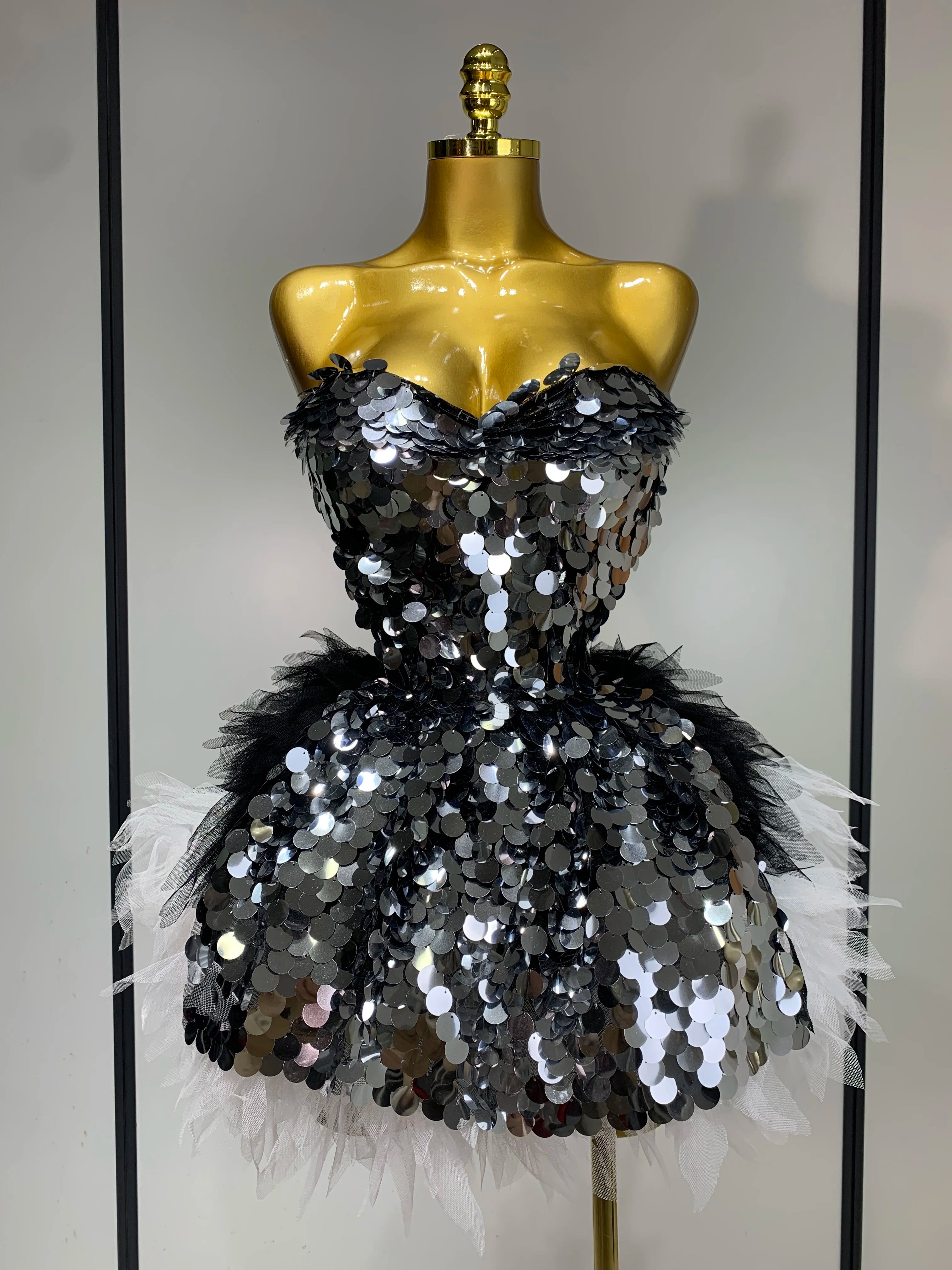 Sparkly Sequins Two Pieces Set
