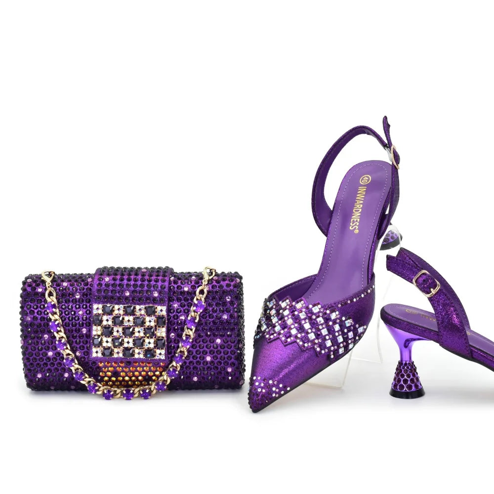 Luxury Italian Shoes & Bag Set for Women