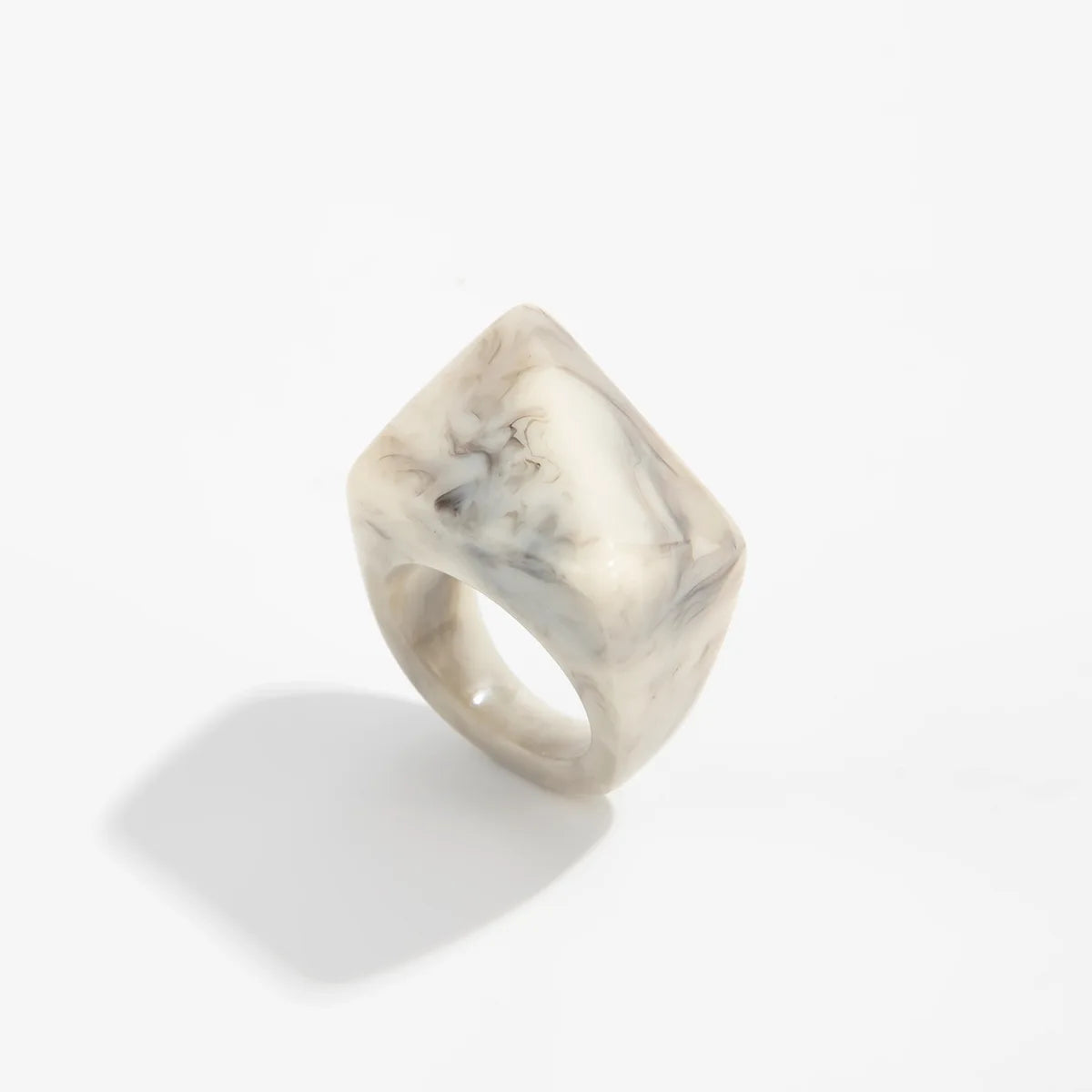 Winter New Vintage Triangle Resin Rings