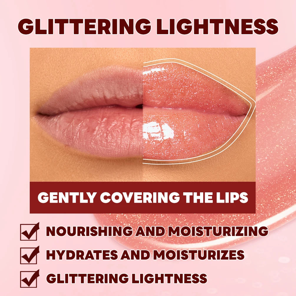 Glitter Lip Glaze Long Lasting Lip Gloss Waterproof Liquid Lipstick