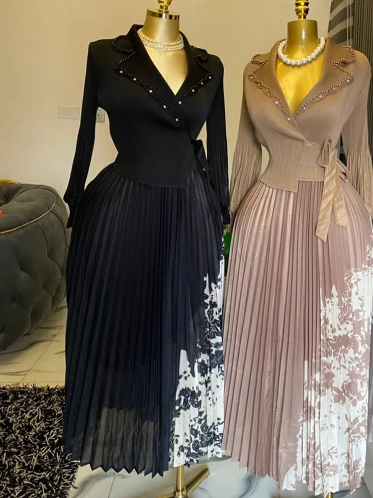 Spring New Pleated A-line Dress