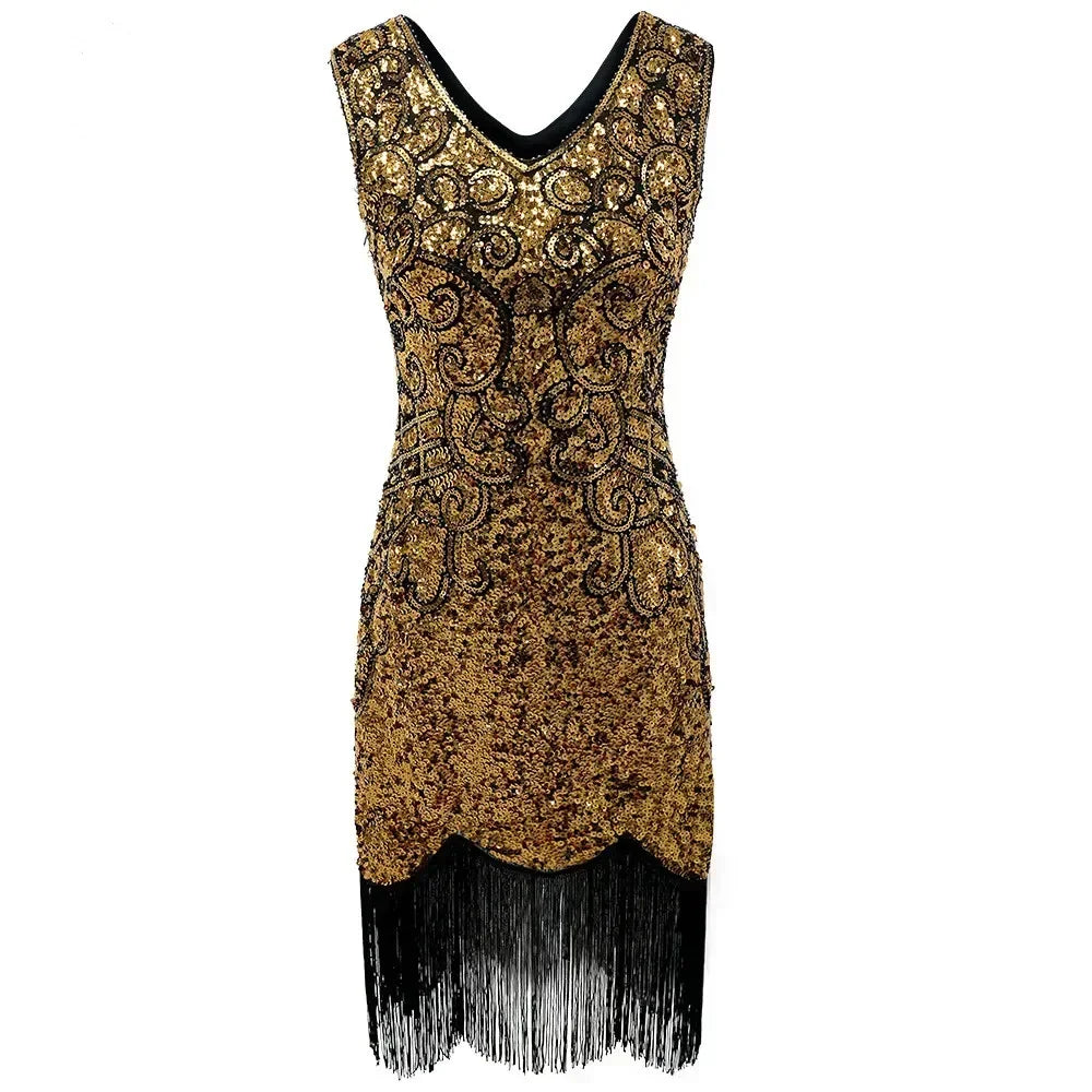 Vintage Streetwear Party Club Stage Show Luxury Bling Dress