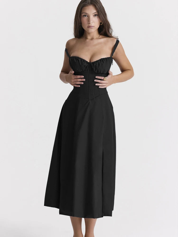 Off Shoulder Flower Print High Split Elegant Long Dresses