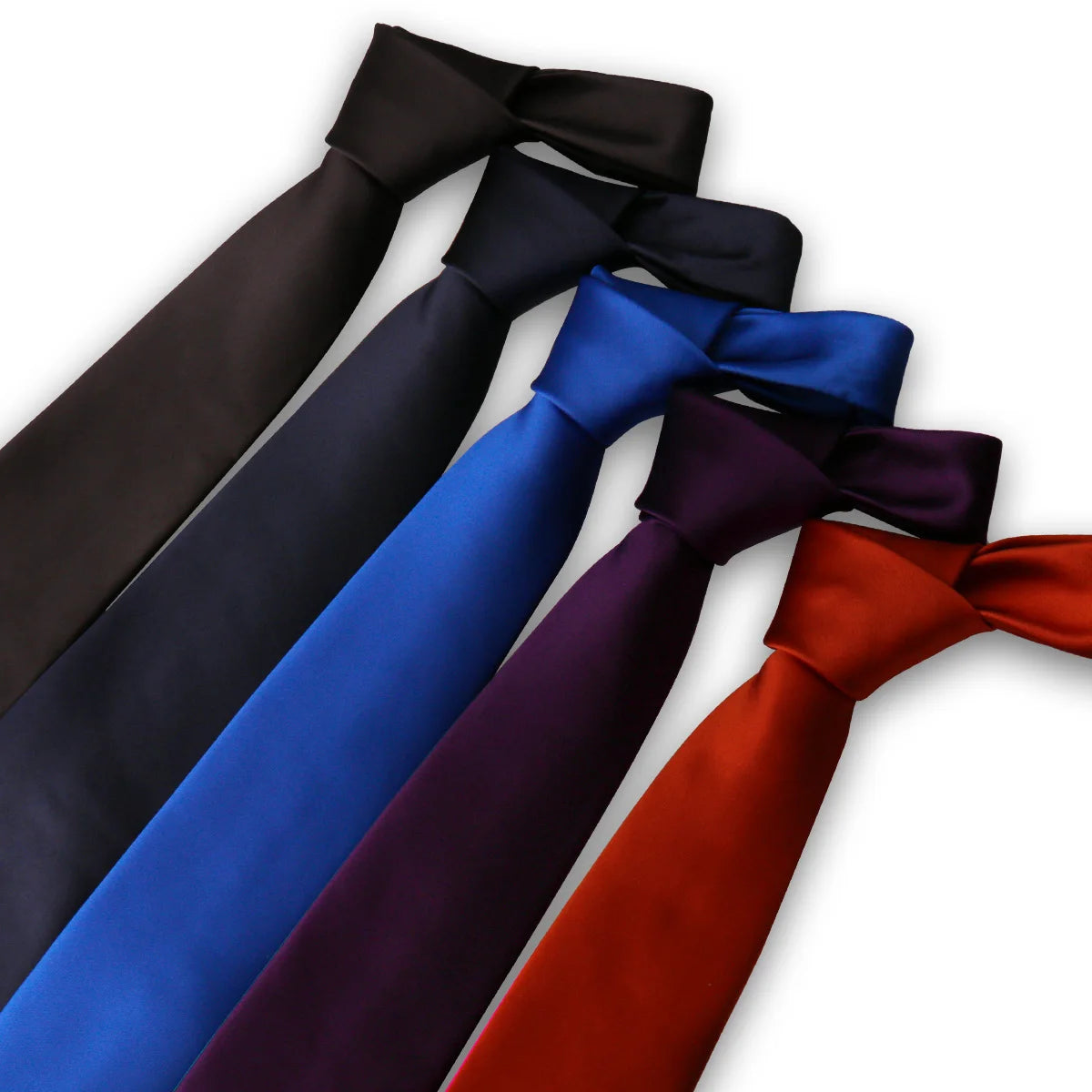 8CM Waterproof Solid Elegant Style Man Neckties
