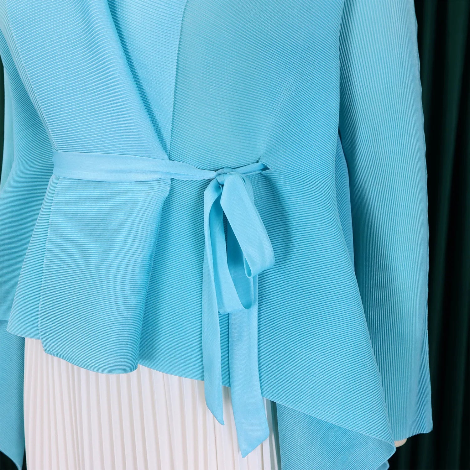Autumn Large Size Fashion Elegant Bat Sleeve Top Gradient Color Skirt Two-Piece Set