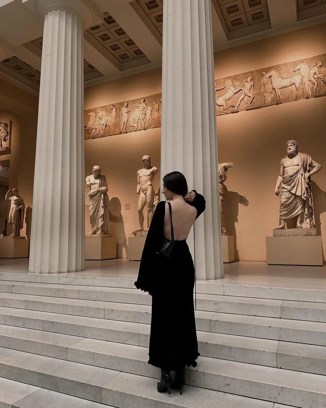 Elegant Knitted Sweater Maxi Dress