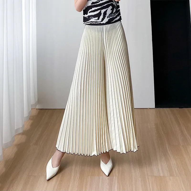Summer High-End Wide Leg Skirt Pants