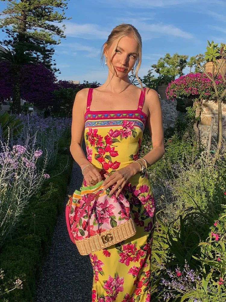 Floral Print Midi Dress