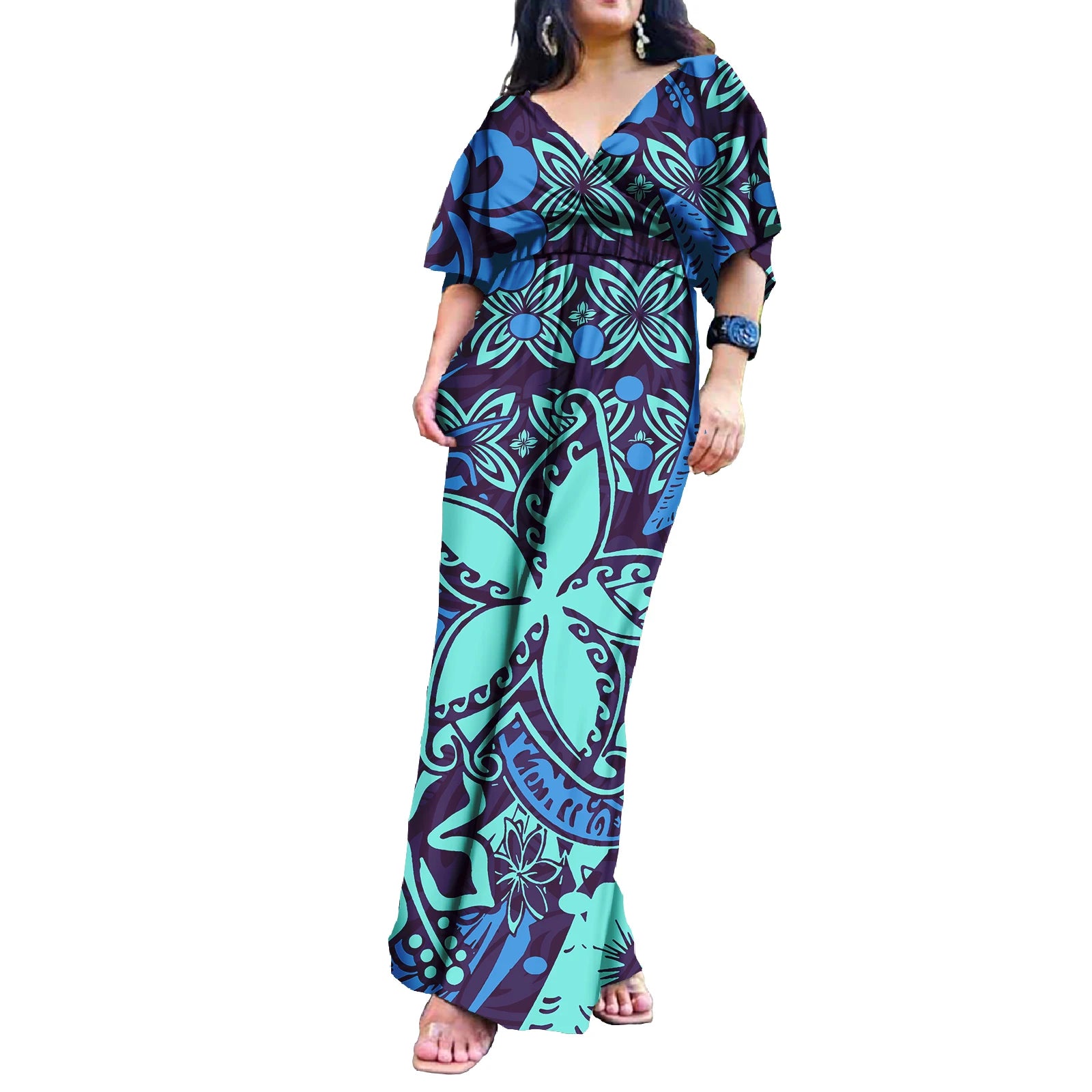 Island Style Hawaii Floral  Polynesian Jumpsuits