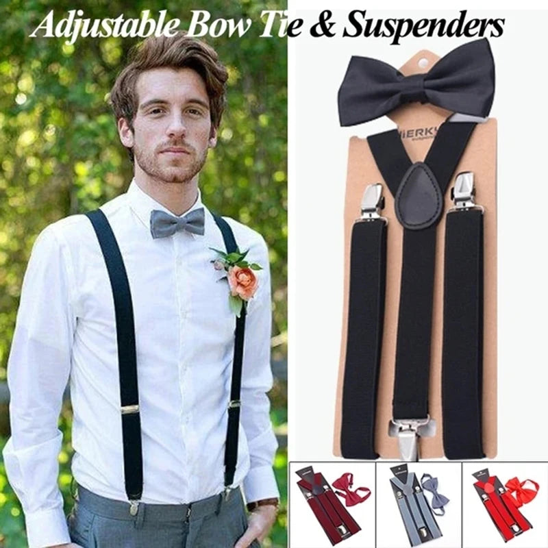 Suspenders Bowtie Sets
