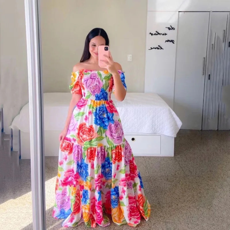 Boho Floral Summer Dress