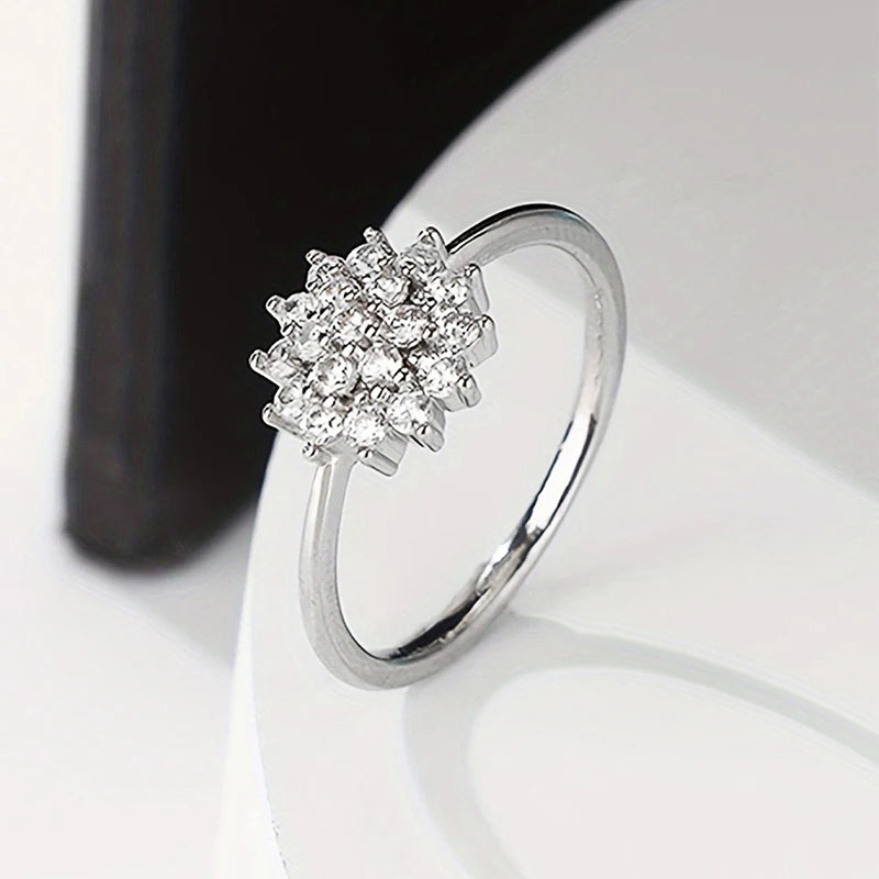 Shiny Flower Rings for Women
