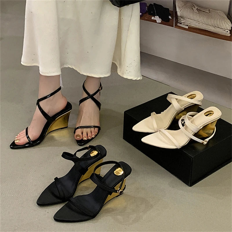 Fashion Design Wedges High Heels Women Sandals