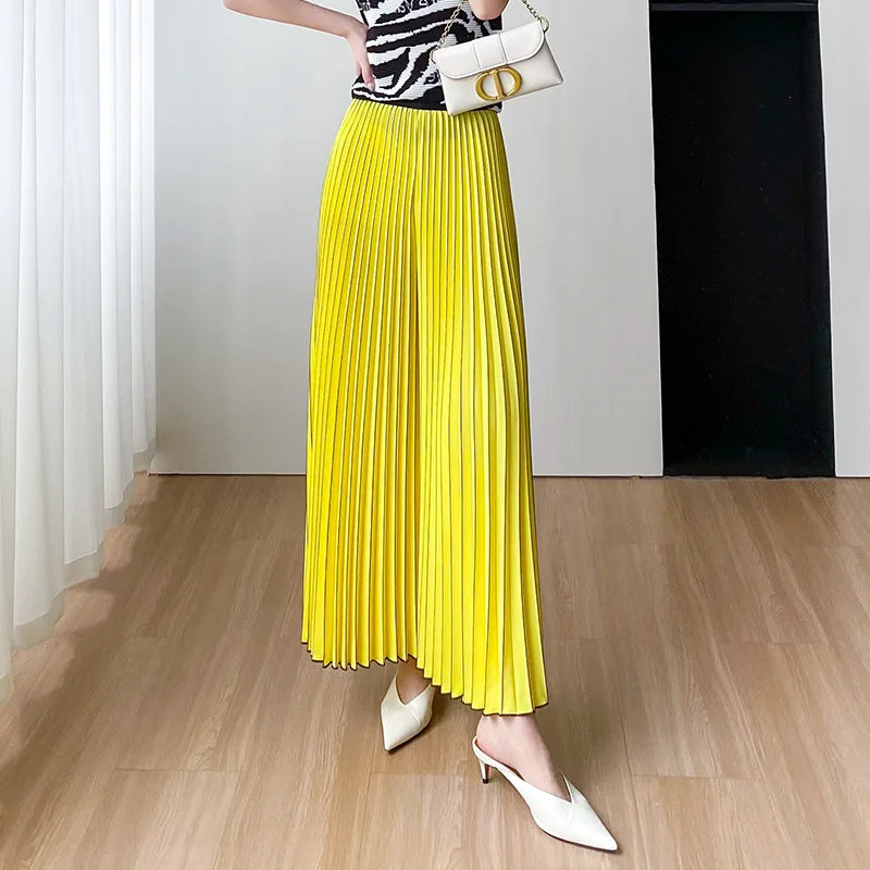 Summer High-End Wide Leg Skirt Pants