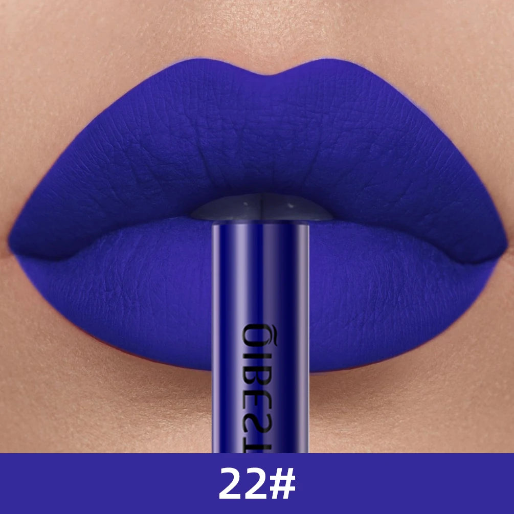 24-Color Matte & Shimmer Liquid Lipstick